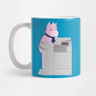 unicorporate and the printer Mug